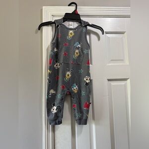Disney Baby Gray Romper with Character Design
